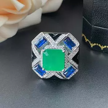 Комплект ювелирных изделий, кольцо, ожерелье, меняющее цвет, красный корунд, цветной цирконий, женская мода высокого класса, легкая роскошь и универсальность.