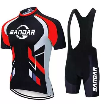 Комплект веломайки 2025 года, мужская летняя 19D Pad, комплект веломайки с коротким рукавом, быстросохнущая дышащая одежда для горного велосипеда Maillot Ropa Asian size-S
