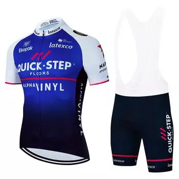 Комплект велосипедного трикотажа Quick·Step MTB Maillot, летняя альфа-виниловая одежда для велоспорта, рубашки для шоссейного велосипеда, велосипедные топы, Ropa Ciclismo XS