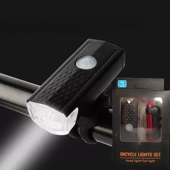 Комплект велосипедных фонарей 2255, ночное освещение, USB перезаряжаемый водонепроницаемый уличный велосипедный фонарь, велосипедное оборудование