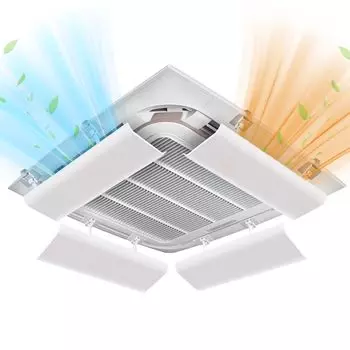 Комплект ветрозащитного экрана кондиционера Eastbury, совместимый с коммерческим кондиционером, все зажимы, фиксированный ветрозащитный экран для кондиционера воздуха белый