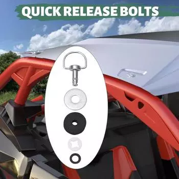 Комплект винтов для крыши квадроцикла, быстросъемные винты, штифты для крыши, 4 шт., крепежные элементы из алюминиевого сплава для установки на крышу автомобиля, болт для крепления на крышу CHINA