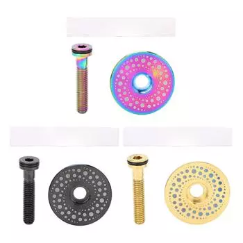 Комплект винтов для вилки велосипеда из титанового сплава с ЧПУ-обработкой 28,6 мм для передней вилки и винта для велоспорта Black