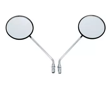 Комплект винтов для зеркала заднего вида Honda General Purpose левое и правое черное 8 мм/круглое (Покрытая пластиной стойка) (Дио/Детёныш/Обезьяна и т. д.) КРИС-101-019