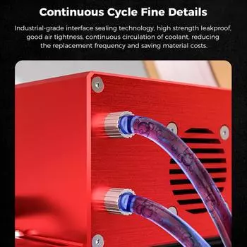 Комплект водяного охлаждения Creality Pro для эффективного отвода тепла, бесшумный центробежный насос, прочный красный