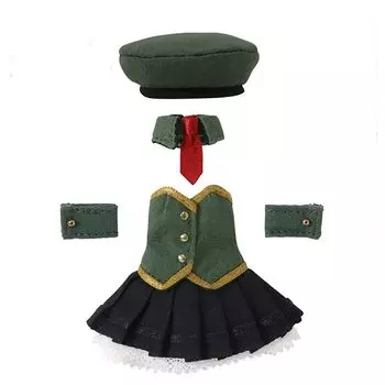 Комплект военного костюма Хаки x Черный 1/12 чёрный