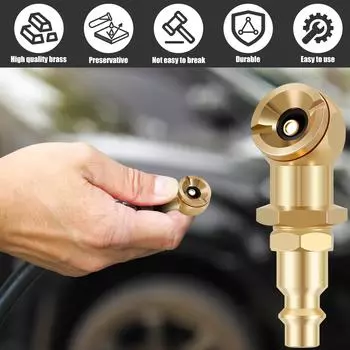 Комплект воздушного зажима для накачивания мячей, латунный 1/4-дюймовый Fnpt автомобильный воздушный зажим для шин, насадка для накачивания, аксессуары для воздушного насоса 300psi