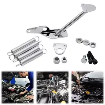 Комплект возвратной пружины дроссельной заслонки, хромированный комплект возвратной пружины карбюратора, комплект возвратной пружины дроссельной заслонки карбюратора для Holley 2300 2305 4150 4160