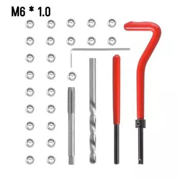 Комплект вставок для ремонта метрической резьбы M5 M6 M8 M10 M12 M14 Helicoil Car Pro Coil Tool