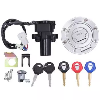 Комплект замков для мотоцикла, для переключателя крышки топливного бака, зажигания, ящика для хранения с комплектом ключей, подходит для Yamaha YZF R1 R6