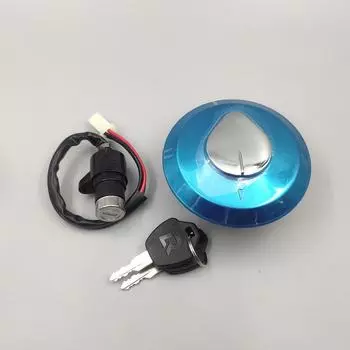 Комплект замков для трехколесного мотоцикла: CBT Jinbiao совместим с моделями DY90, Foton, Zongshen, Loncin — в комплект входит крышка топливного бака и электрический дверной замок. CBT + DY90