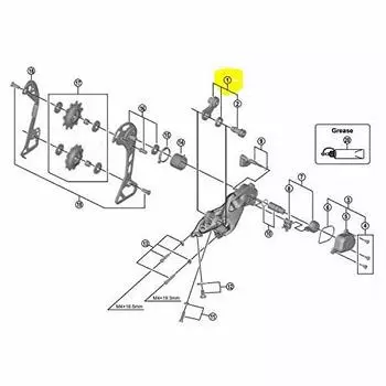 Комплект запасных частей для оси B SHIMANO Y5YX98020 (Для нормального) РД-М6000-ГС РД-М7000-11