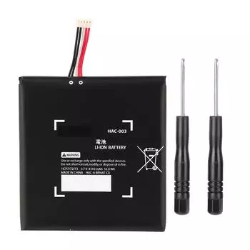 Комплект запасных частей для внутренней батареи игровой консоли 4310 мАч для Nintendo Switch синий