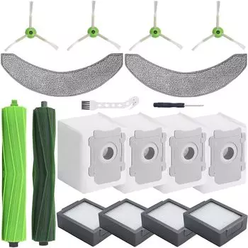 Комплект запасных частей из 16 предметов для роботов-пылесосов iRobot Roomba Combo j9+, Combo j7+/Plus