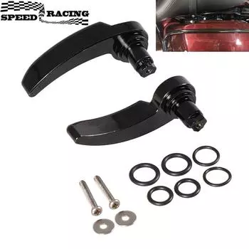 Комплект защелок для седельной сумки Подъемник для седельной сумки для Harley Davidson Touring Street Glide Electra Glide Road King Road Glide 2014-2025 чёрный