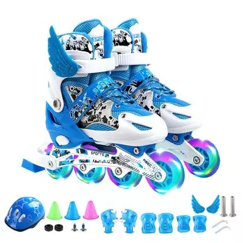 Комплект защитных чехлов для роликовых коньков, роликовые коньки, комплект защиты для роликовых коньков для взрослых, детей, юниоров, эргономичный дизайн для начинающих, мужчин и