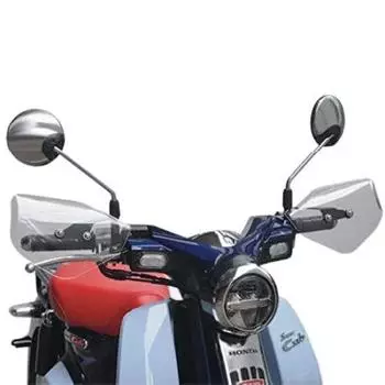 Комплект защитных козырьков Asahi Windshield Knuckle Visor для левого и правого стекла, прозрачный HONDA Super Cub C125 (АФ АСАХИ) М1-02 (2BJ-JA48) 18~ [после AF]