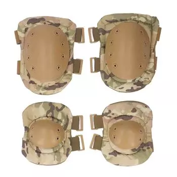 Комплект защитных накладок на колени и локти для строительства, обслуживания, благоустройства дома, садоводства, камуфляжа