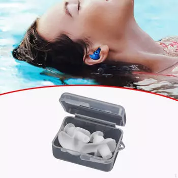 Комплект защитных наушников для любителей плавания белый