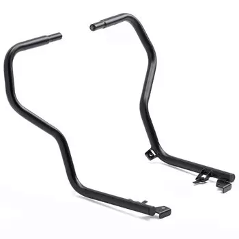 Комплект защиты двигателя ZETA RACING CT125 под рамой, стальная труба диаметром 22 мм, оригинальный мини-глушитель, совместимый с установкой противотуманных фар Hunter Cub Dirt чёрный