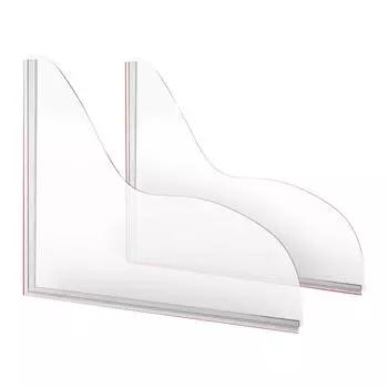 Комплект защиты от брызг для душа, водонепроницаемый, простая установка, большие бортики для ванны, самоклеящиеся угловые бортики для душа, чтобы удержать воду в душе или ванне One Size