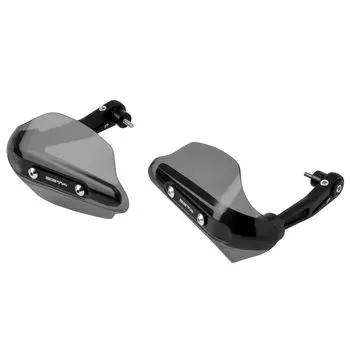 Комплект защиты рук ZETA RACING Sonic для ПК, дымчатый, тип M6, установка конца руля, защита от ветра, холода, защита от дождя, защита рычага, кованый болт из нержавеющей стали чёрный