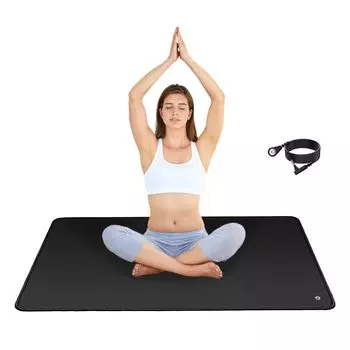 Комплект заземляющего коврика, коврик для терапии землей 24 x 35 , коврик для йоги и сна, улучшение сна, энергия, снятие боли, воспаление, оздоровление, в комплекте шнур 15 футов AU Plug чёрный