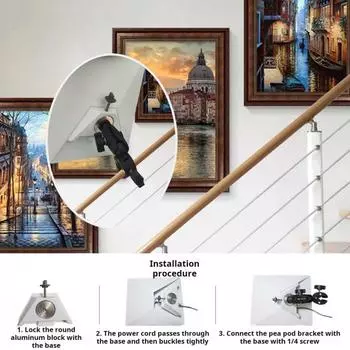 Комплект зажимов для крепления кронштейна спутниковой антенны Ethernet, высокая прочность, простая установка, круглая трубка