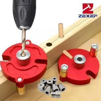 Комплект зажимов ZEXEF Quick Connect Pin Clamp с металлической втулкой 3/10 мм, алюминиевым самоцентрирующимся вертикальным зажимом для сверлильного рельса, локатором центра