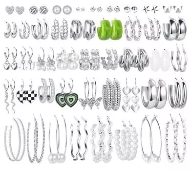 Комплект женских украшений в стиле ретро 17KM — искусственный жемчуг, подвеска в форме сердца и бабочки с серьгами — идеально подходит для вечеринок и повседневных образов