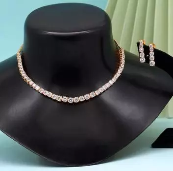 Комплект женского американского бриллиантового ожерелья Adjustable
