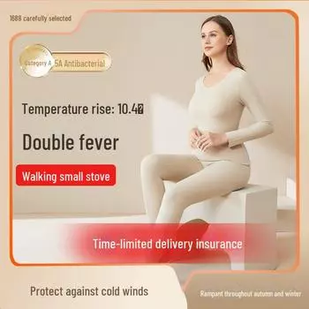 Комплект женского бархатного термобелья: Бесшовные, самонагревающиеся, антибактериальные осенние леггинсы и топ. Pants, XXL темно-красного