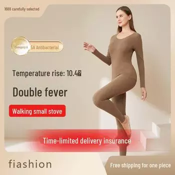 Комплект женского бархатного термобелья: Самонагревающиеся антибактериальные леггинсы и маска на осень M темно-красного