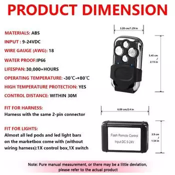 Комплект жгута проводов для светодиодной панели, 2 провода, комплект жгута проводов для беспроводного пульта дистанционного управления, комплект жгута проводов с сердечником 18AWG