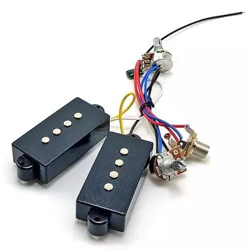 Комплект звукоснимателей для 4-струнной бас-гитары, схема предусилителя для активной бас-гитары