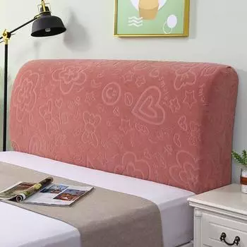 Комплекты чехлов на изголовье кровати «все включено» Европейский увеличенный чехол на изголовье кровати Универсальная эластичная асимметричная подушка Пылезащитный чехол Защитный чехол Powder Heart Full Bomb Headcover 1.2 m (80cm high)