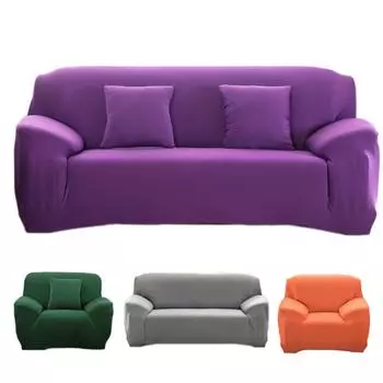 Комплекты диванов «все включено» Эластичный плотный пакет Противоскользящий однотонный защитный чехол для дивана, чехол для дивана, который можно стирать в машине Single seat 90-140cm