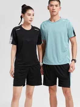 Комплекты для бега в спортзале, мужская баскетбольная форма, костюм, мужские шорты, одежда для утреннего бега на открытом воздухе, езда на велосипеде, тренировочная одежда, обтягивающая, быстросохнущая M черный серый