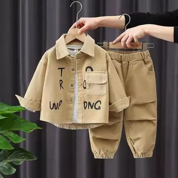 Комплекты для малышей, детские модные комплекты весна-осень, комплекты с длинным рукавом, комплекты из 2 предметов 140cm зелёный