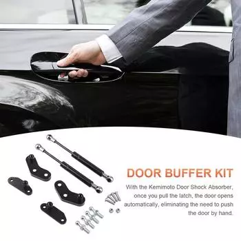 Комплекты для открывания дверей, анодированный черный дверной стопор, бесшумная работа передних или задних дверей, комплекты стоек амортизаторов для Can Am Maverick X3 2017-2024 CHINA