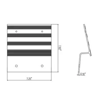 Комплекты для погрузочных рамп для грузовиков, фитинги для наклонных лестниц, 8-дюймовые кронштейны для рамп из алюминиевого сплава и комплект резиновых ножек для газонокосилок, автомобилей, грузовиков белый