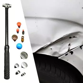 Комплекты для ремонта вмятин без покраски кузова автомобиля, выравнивающий молоток, инструмент для удаления вмятин на дверях, металлическая пластина, небольшие вмятины на листовом металле автомобиля