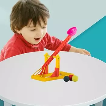 Комплекты моделей катапульт «Требушет» из АБС-пластика, удобные в использовании для семейных игр, вдохновляют на творчество и практические навыки