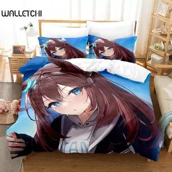 Комплекты постельного белья 3D Pretty Derby, пододеяльник с наволочкой, двуспальная кровать, двуспальная кровать, постельное белье 70x133cm 2pcs