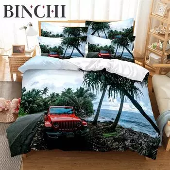 Комплекты постельного белья для автомобиля с цифровой печатью 3D, пододеяльник с рисунком Марио, покрывало для односпальной кровати, двуспальной кровати размера «king-size» EU single(135x200cm)&set