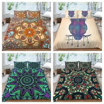 Комплекты постельного белья Queen Size, постельное белье в богемном стиле, домашний текстиль, дышащее пододеяльник, роскошный пододеяльник UK Single 135x200cm