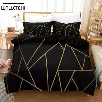 Комплекты постельного белья с 3D-каменью, пододеяльник с наволочкой, двуспальная кровать, двуспальная кровать, постельное белье EU single(135x200cm)