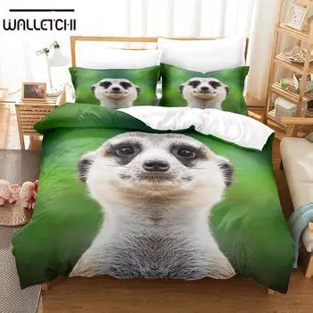 Комплекты постельного белья с 3D-принтом «Ленивец» Комплект пододеяльников с наволочками Twin Full Queen King Постельное белье Постельное белье EU single(135x200cm)