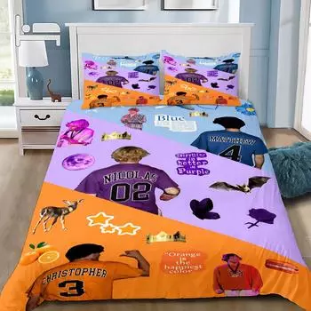 Комплекты постельного белья с рисунком S-Sturniolo T-Triplets, комплект постельного белья, пододеяльник, комплект постельного белья, роскошный подарок на день рождения EU Twin 135x200cm