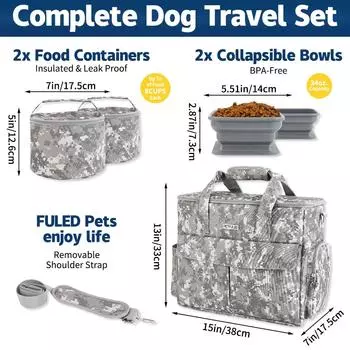 Комплекты снаряжения для активного отдыха с домашними животными, набор рюкзаков для путешествий с собаками, рюкзак с закусками для собак, набор для выезда на выходные с собаками и кошками, сертифицировано авиакомпанией